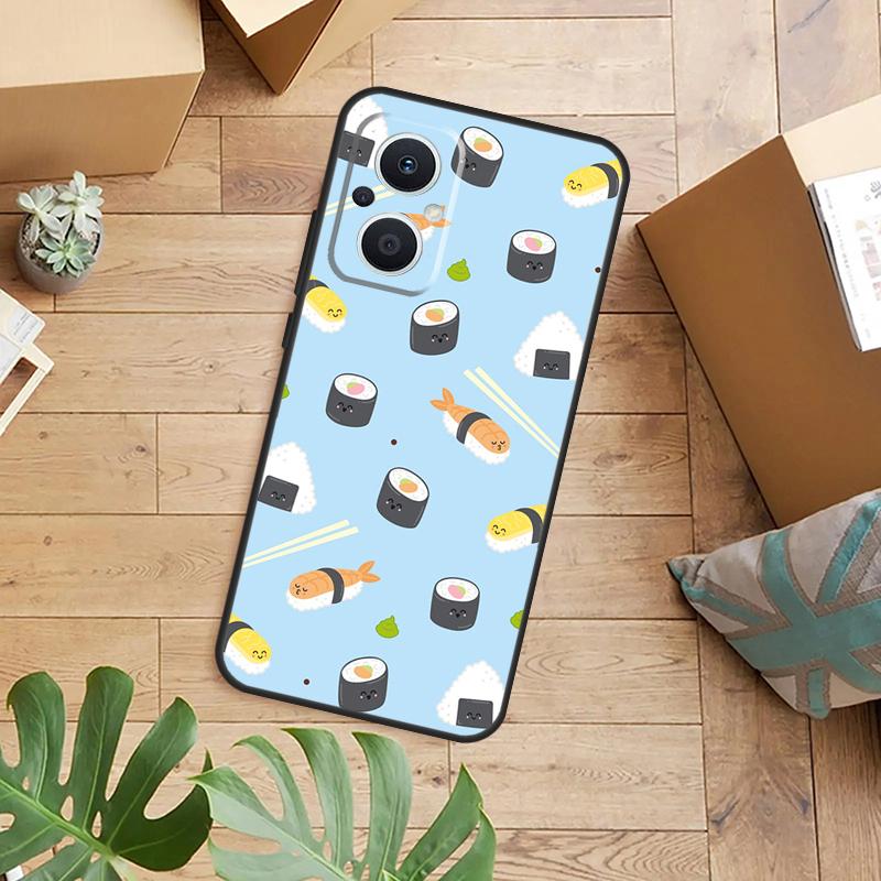 Японский Суши Еда Чехол для Телефона Для OPPO Reno 14 13 12 11 F 10 Pro 8T 8 Lite OPPO Find X9 X8 X6 X5 Pro Задняя Крышка