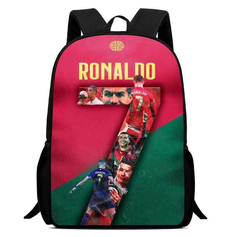 Криштиану Лионель Месси Роналду Неймар Рюкзак с узором футбольной звезды Детский