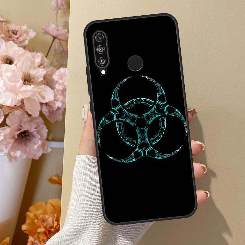 Символ Биологической Опасности Для Huawei Nova 10 SE 9 3i 7i 8i 11i 12i Y73 Y90 Y70 Y72 Y61 Y91 P60 Pro P40 P30 Lite Чехол