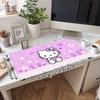 1Pc Hello Kitty Flowers Gaming Mouse Pad Keyboard Desk Mat Non-slip Rubber Lock Edge Waterproof Computer Mousepad for Office Home Decor Y1588