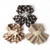 100% Cashmere Plaid Knit Neck Gaiter & Scarf - Soft & Warm
