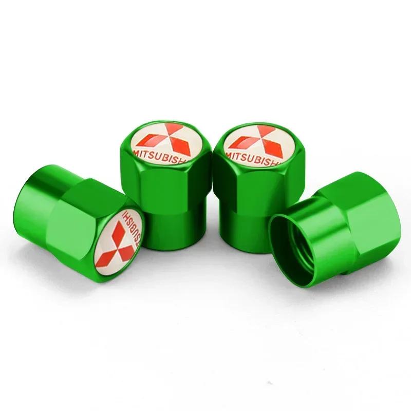 4PCS Alloy Car Tire Valve Caps Wheel Air Cover For Mitsubishi Ralliart ASX Eclipse Galant Mirage Montero EVO Xpander Colt L200