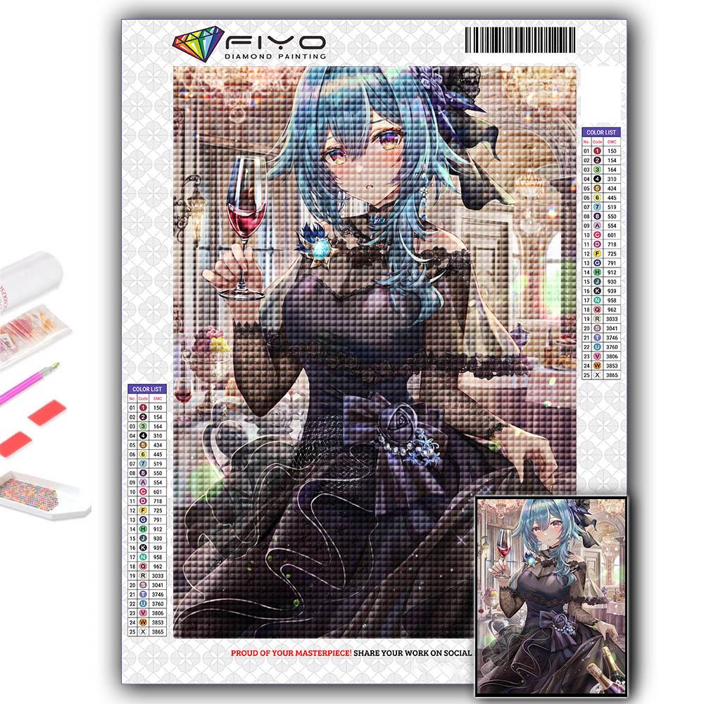 5D Алмазная картина Genshin Игровой персонаж DIY Алмазная вышивка Горный хрусталь Украшение дома