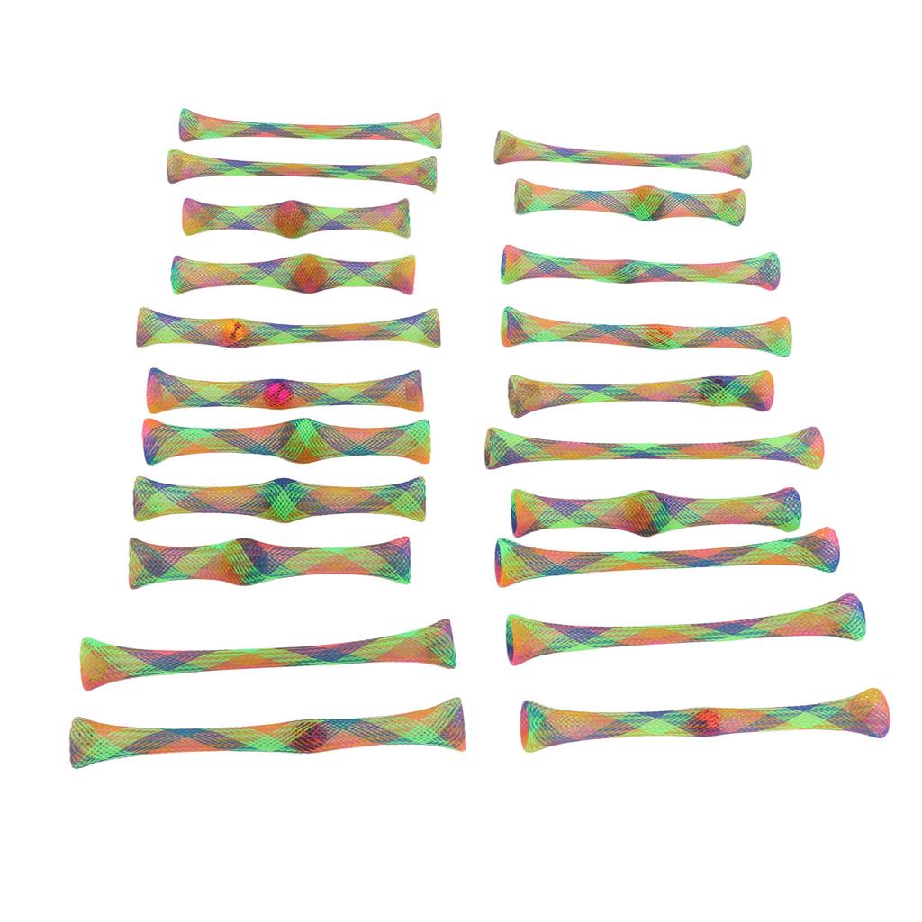 21pcs Cat Spring Toy Nylon Colorful Interactive Scratch and Bite Resistant Pet Coil Tube Toy for Kitten