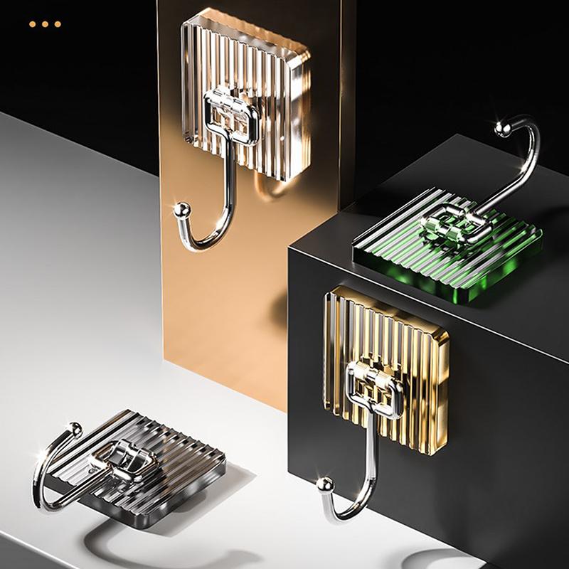 Роскошный акриловый настенный крючок, домашний декор, прочный клей, вешалка для полотенец для ванной комнаты, подвесная вешалка для пальто без штамповки, задняя дверь, держатель для сумки для ключей