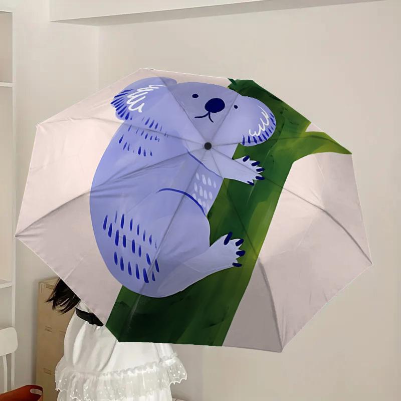 1pc Koala, Tree Automatic Open/Close Umbrella, Formal Events - Ideal Gift for Family or Friends, Outdoor Accessory yy251211122