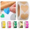 500 Pcs Cute Gift Packaging Stationery Love Heart Shaped Sticker Seal Labels Scrapbooking