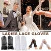 Сетчатые перчатки невесты Эластичные перчатки для сценических выступлений Новые варежки Женские