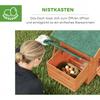 Chicken Coop Chicken House Made Of Wood With Nesting Box 2 Perches Ramp Window Waterproof Roof 113.5x67.5x95.5cm Orange