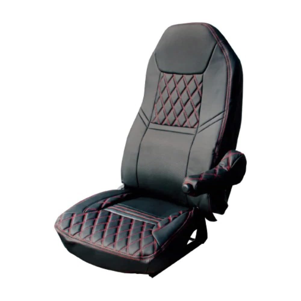 Seat cover for NEW Super Great H19.4- Black/Red stitching 595338