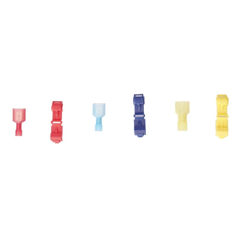 Pack of 120 Wire Connectors User Friendly Electrical Joiners Line Terminals Self-Stripping Crimps Connectors for DIY