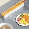 ABS Cling Film Dispenser 2-in-1 Slide Cutter New Cutter Storage Box