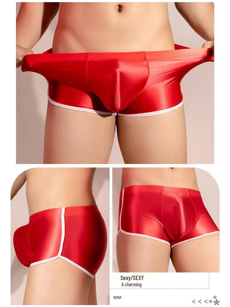 Соблазн Похоти Европейские и Американские Молодежные Спортивные Шорты Высокой Эластичности Шелковисто-Гладкие