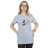 Disney Womens/Ladies Mickey Mouse Love Cherub Cotton Boyfriend T-Shirt