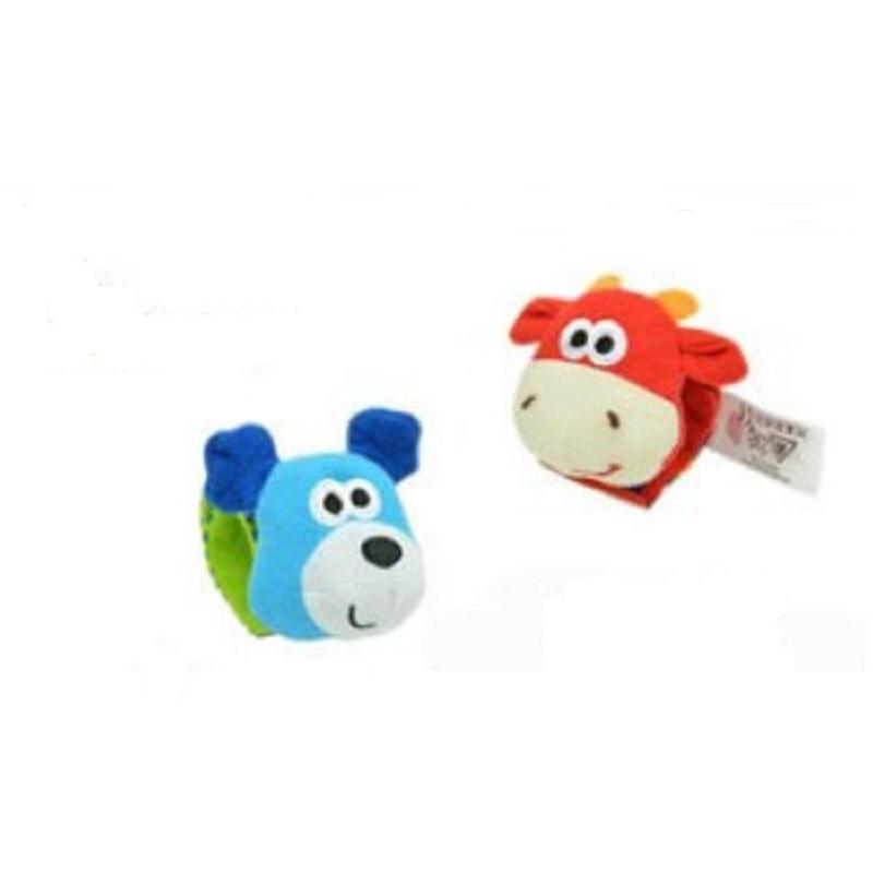 Детские игрушки для раннего образования 0-6 месяцев, детский браслет с рисунком насекомых, детская ручная погремушка, игрушка, погремушка в виде животных