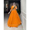 Женская особенная вискозно-хлопковая лехенга с отделкой готта-патти, специальная для Наваратри, вся лехенга-чоли, блузка без подкладки