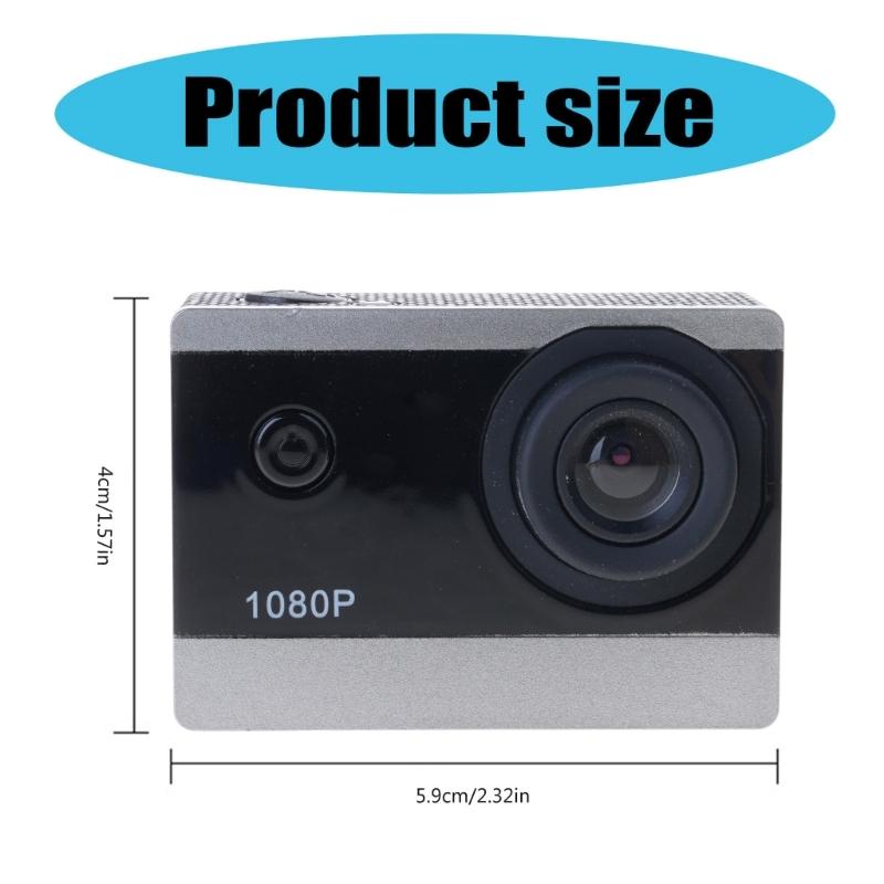 Underwater Action Camera For Water Sports Enthusiasts With 30M Waterproof Capability High Resolution 1080P
