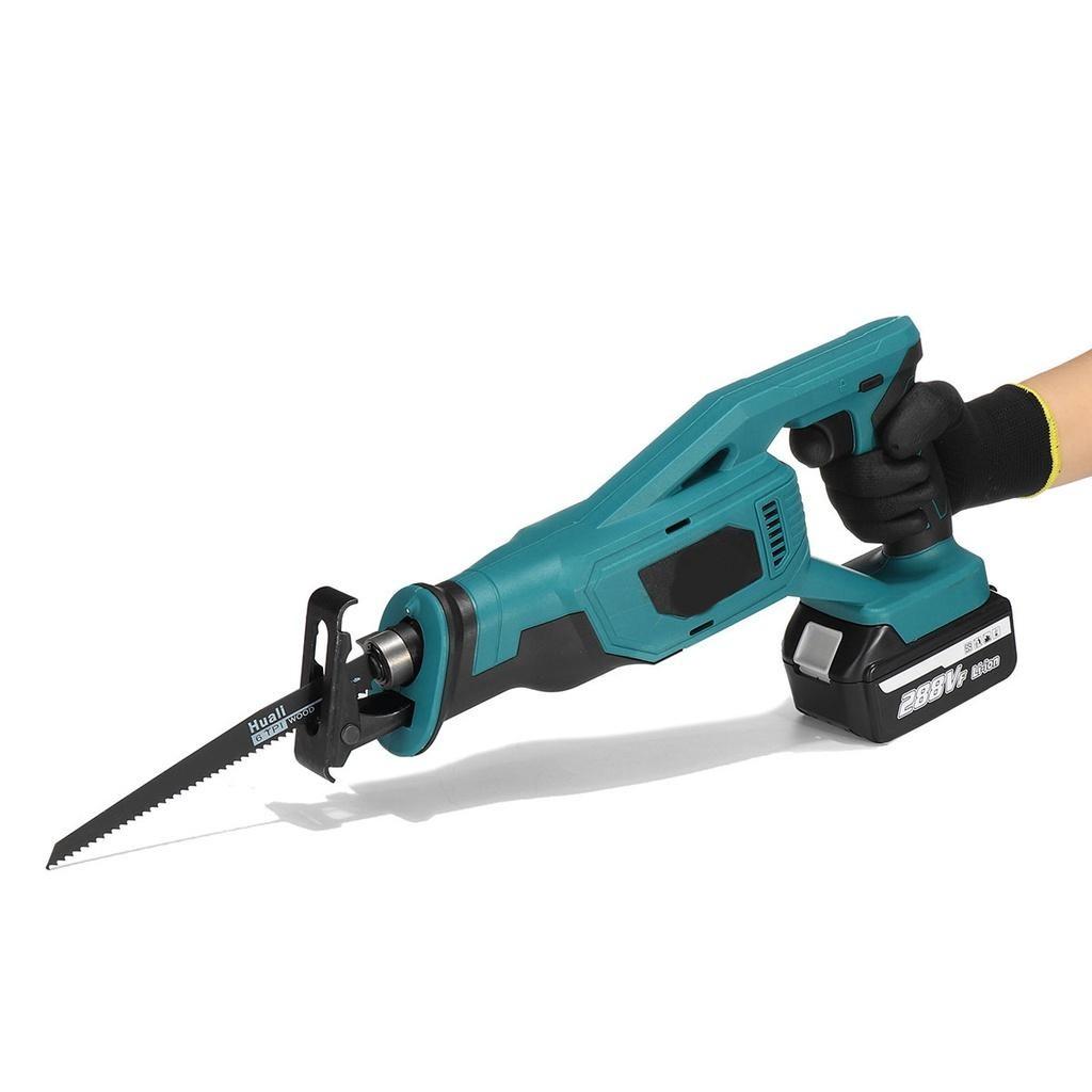 288V 1500W Brushless Cordless Reciprocating Saws With 2Battery Metal Wood Cutting Tool Electric Saws For Makita Battery