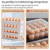 4 яруса 30 яиц держатель для яиц для холодильника автоматический вращающийся органайзер для яиц экономит место большая емкость контейнер для яиц кухонное хранение