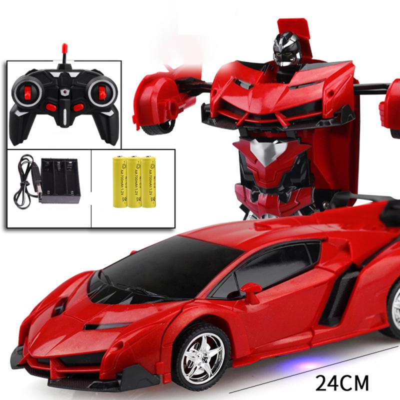 1:18 Remote Control Transforming Car Induction Transforming Robot Rc Car Children Racing Car Model