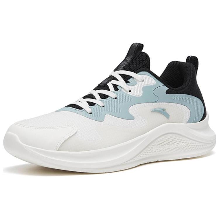 Anta Wander Casual Cushioning Low top Casual Running Shoes Men's White Black Blue 912445573-1
