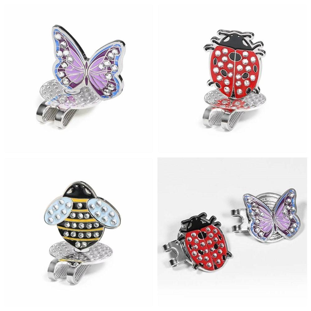 Magnetic Golf Cap Clip Insect Bee Golf Hat Marker Outdoor Sports Golf Ball Mark  Men and Women