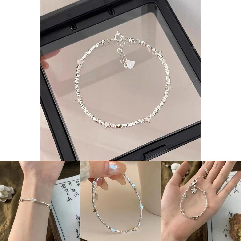 Trendy Star Silver Fragment Bracelet Elegant Beaded Design Perfect For Gift