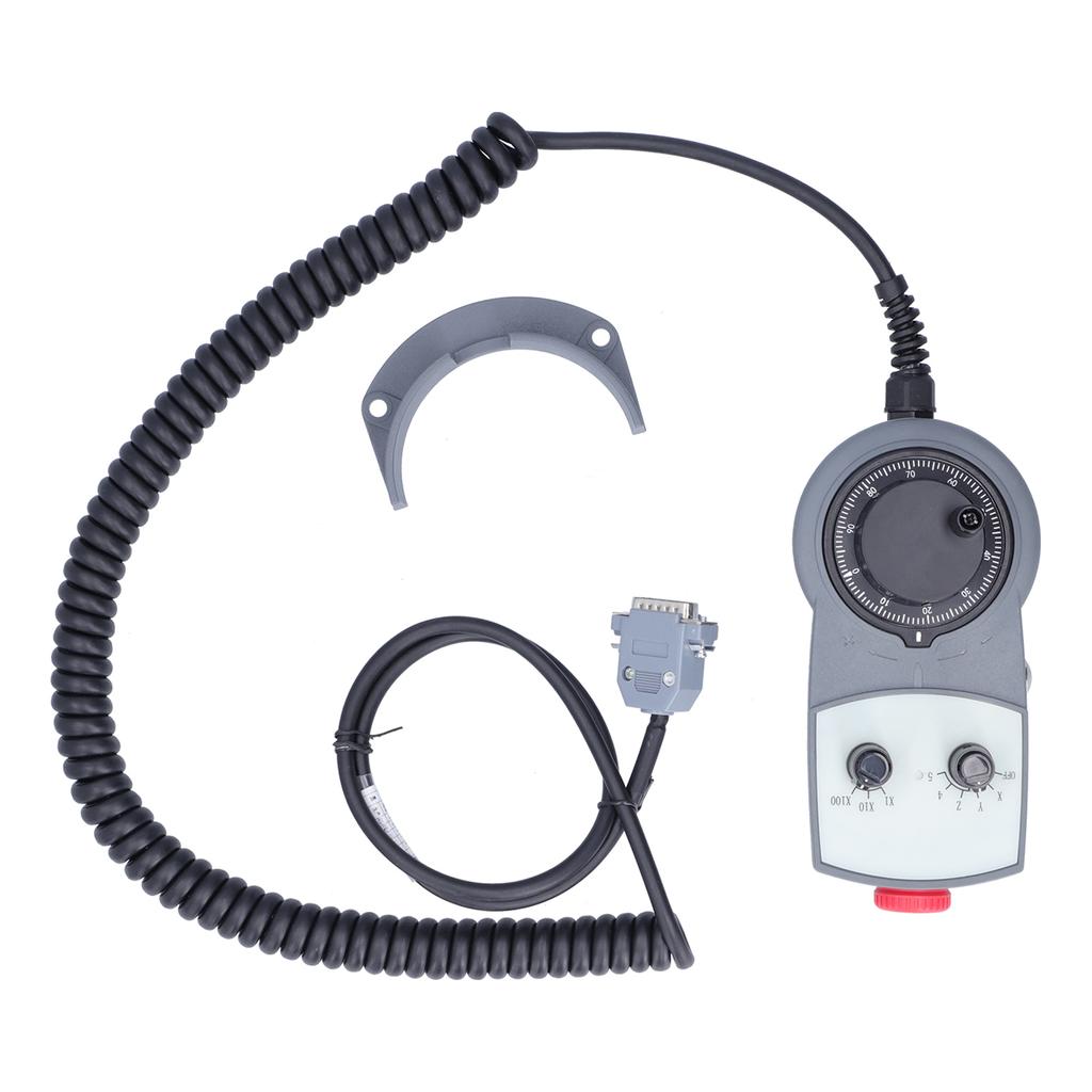 CNC Electronic Handwheel MPG Pendant Emergency Stop Manual Pulse Generator Emergency Stop Electronic Handwheel for Lathe Machine