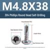 Yigu 304 Phillips Pan Head Self-Tapping Screws M3.9/M4.2 in Stock