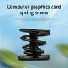 100 шт. практичных пружинных винтов из углеродистой стали для задней пластины и радиатора графического процессора с улучшенным охлаждением, простая конструкция установки