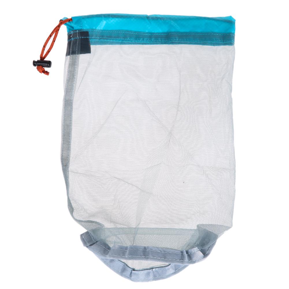 Ultralight Nylon Mesh Mesh Laundry Bag Ultralight Nylon Mesh Bags Laundry Outdoor Bag for Camping Travel Hiking Outdoor Sports