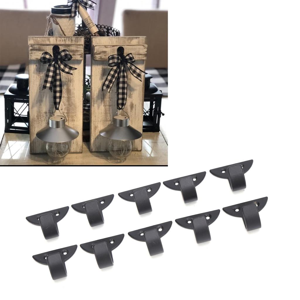 10 шт. настенных крючков, мини-черный ретро-железный одинарный крючок для подвешивания пальто, шарфа, сумки, полотенца, ключа, чашки, шляпы