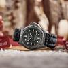 Часы PROFESSIONAL DIVER TITANIUM Корпус из титана с пескоструйной обработкой Черный циферблат Черный ремешок из паракорда Водонепроницаемость 200 м Аналоговые Подарочные [Victorinox] INOX
