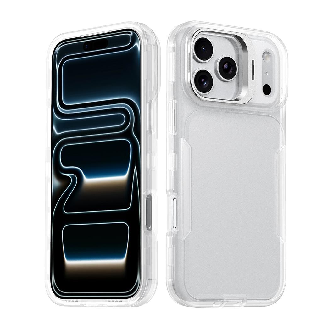 Чехол для телефона OTT-BOX "Тяжелая броня" для iPhone 17 Pro Max Air 17E 16 15 14 13 PC+TPU Металлическая подставка-кикстенд для камеры Ударопрочный защитный чехол