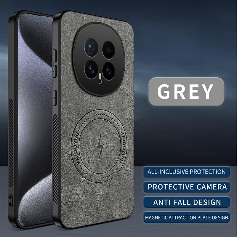 Совместимый с Honor Magic 8/8 Pro Чехол для телефона из кожи наппа с защитой от падения и магнитом