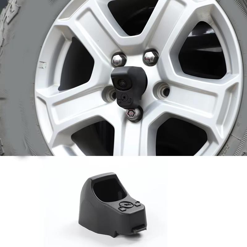 Backup Camera Bezel Trim Compatible with Jeep Wrangler JL JLU 2018 2019 2020 2025 2025 2025 Year, for 68301879AB Rear View Camer