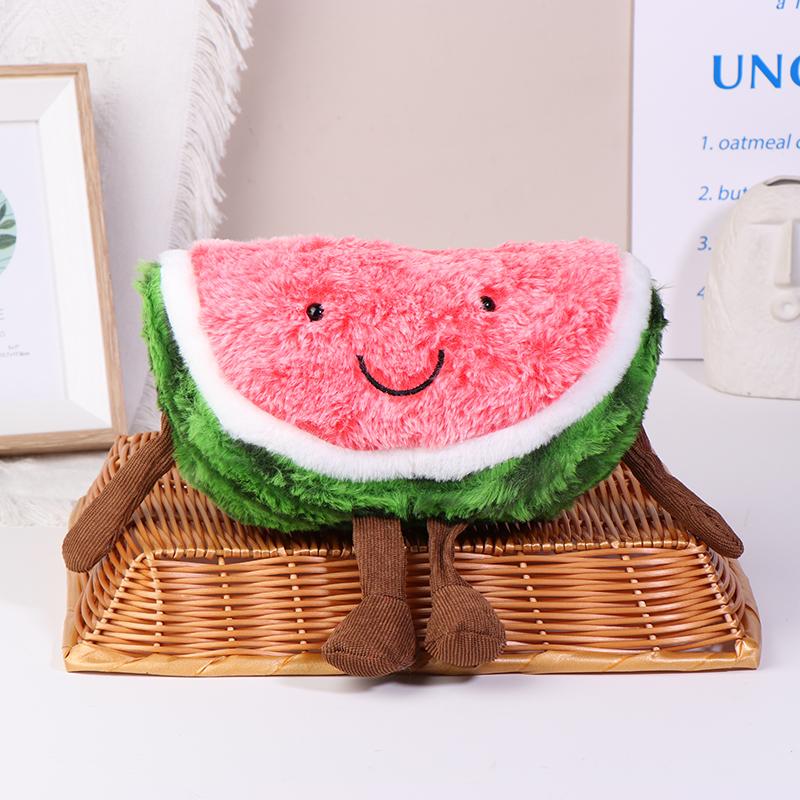 Творческая плюшевая игрушка в виде фруктов, мультяшная кукла с арбузом и вишней, мягкая плюшевая подушка Kawaii, украшение для дома, праздничные подарки
