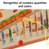 Обучающие игрушки для детей Деревянный магнитный лабиринт с цветами и цифрами Сопоставление цветов Деревянные игрушки Подарок для детей