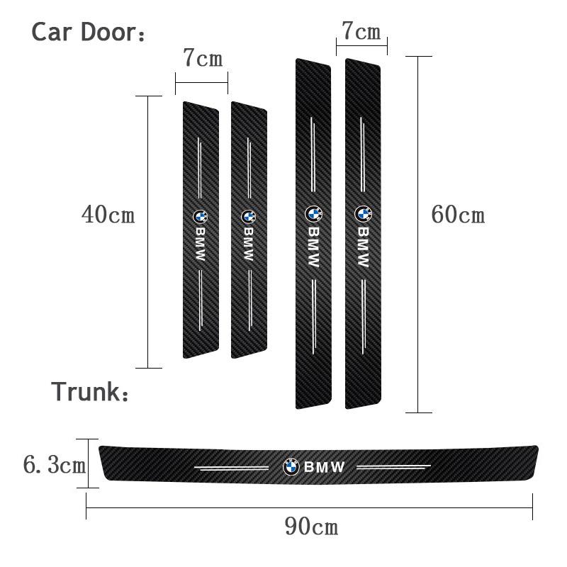 JYPK6 Carbon Fiber Car Bumper Door Guard Protection Stickers For BMW G80 G06 G07 G42 G14 G15 G16 F82 F20 F21 M4 M5 M8 F95 F9 F83 M2 M3