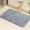 Leaf Engraving Bathroom Mat Bath Non-slip Carpets In Wash Basin Bathtub Side Floor Rug Shower Room Doormat Memory Foam 3D Pad