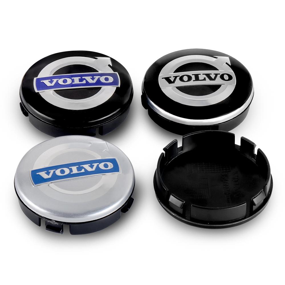 4pcs 64MM Original Hubcap Car Wheel Center Hub Cap Covers Covers Emblem Replacement For Volvo Rdesign T6 AWD C30 C70 S40 Styling