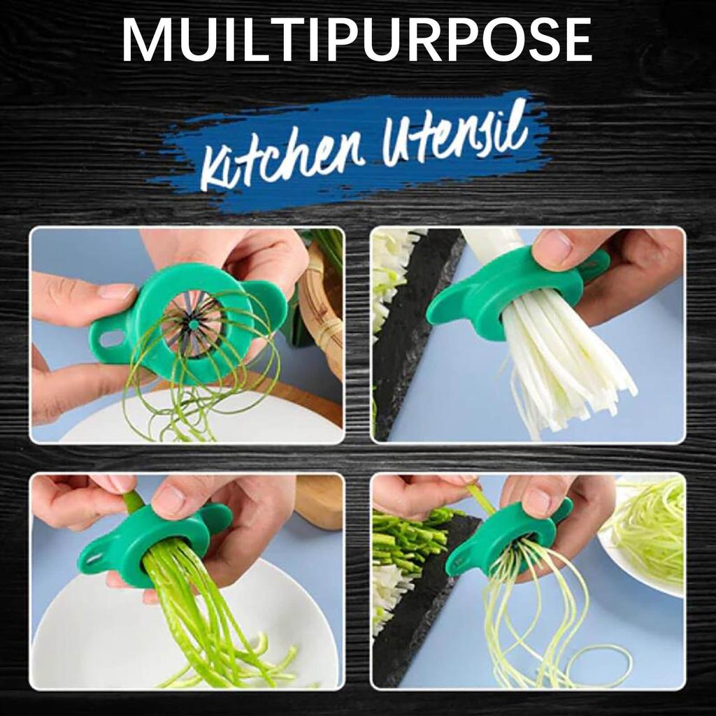 Зеленый лук, легкая нарезка, измельчитель, цвет сливы, нарезка зеленого лука, волочение проволоки, кухонный сверхтонкий измельчитель овощей