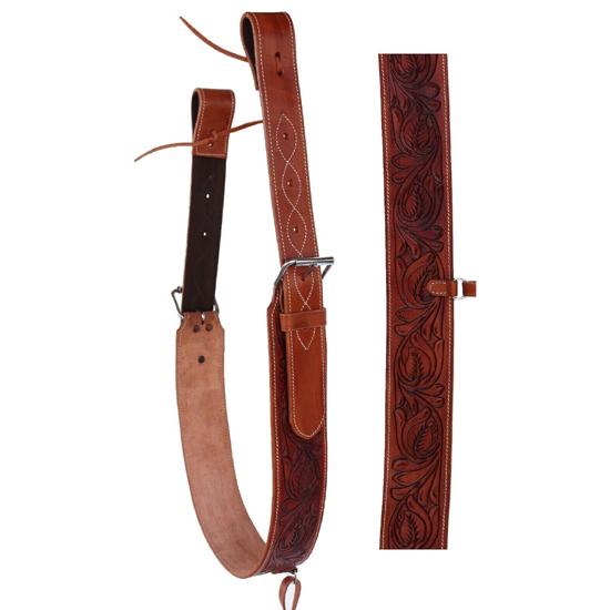 Horse Western Leather Complete Flank Cinch Set Rear Flank Back Cinch Girth Saddle Billets TACK Horse Cinches (Leather)