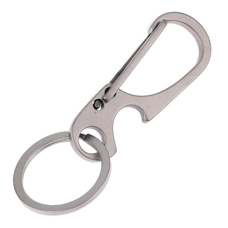 1 шт. Карабин из титанового сплава, многофункциональный брелок, уличная поясная подвесная цепочка, кольцо-пряжка, открывалка для пивных бутылок, EDC-инструмент