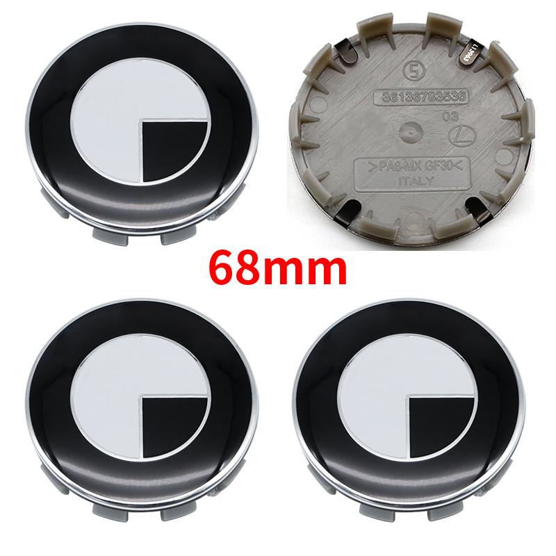 1/4/7Pcs For BMW M3 M4 E46 E90 E60 F30 Car Front And Rear Logos Wheel Hub Center Covers Steering Wheel Stickers Auto Accessories IH2
