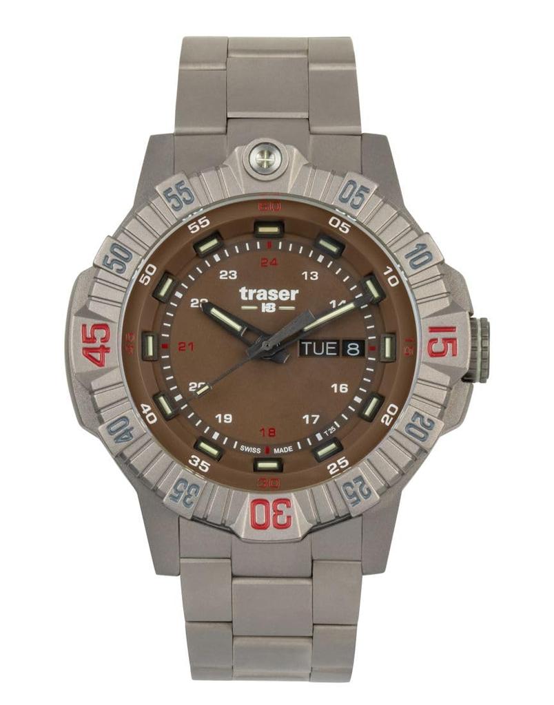 Watch Tracer P99 T Tactical Brown 9031614 Gray [TRASER] Men's
