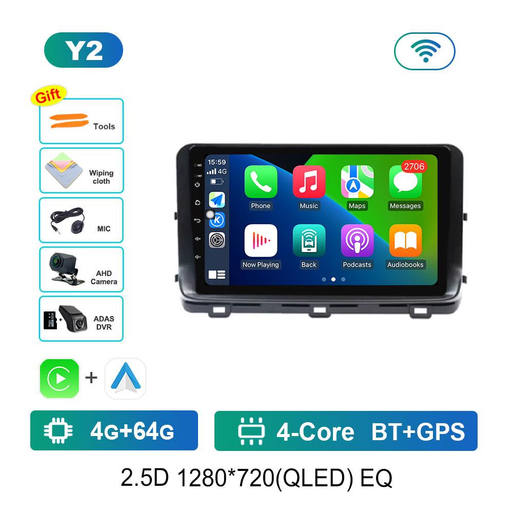 Автомобильный радиоприемник, мультимедийный проигрыватель, Android 14, интеллектуальная система для Kia Ceed 3 CD 2018 - 2022, 2,5-дюймовый экран, GPS-навигация, WiFi, BT