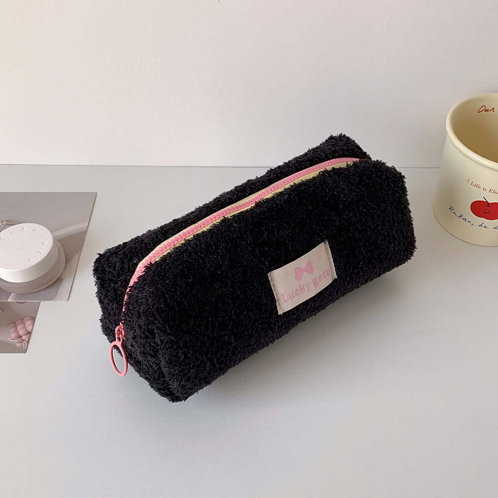 Органайзер для канцелярских принадлежностей, плюшевая сумка для канцелярских принадлежностей, пенал, косметичка, мягкая большая сумка для ручек, пенал