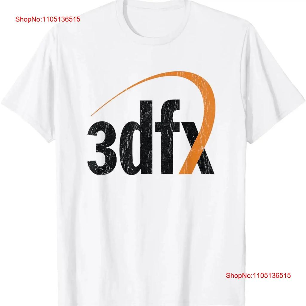 3DFX Винтажная 3D футболка с логотипом GPU винтажная стираная мужская эластичная унисекс дизайнерская одежда мода дышащая