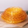 Plastic Imitation Rattan Basket Round Fruit Basket New Food Plate  Breakfast Cake Snack